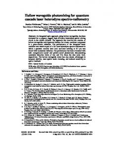 Hollow waveguide photomixing for quantum ... - OSA Publishing