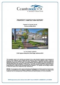 HOME INSPECTION REPORT