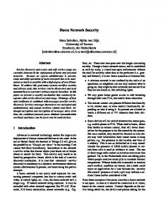 Home Network Security - Semantic Scholar