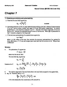 Homework 7 solution