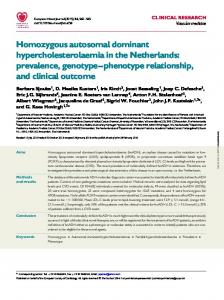 Homozygous autosomal dominant ...