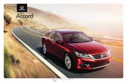 Honda 2014 Accord Brochure