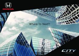 Honda City Brochure