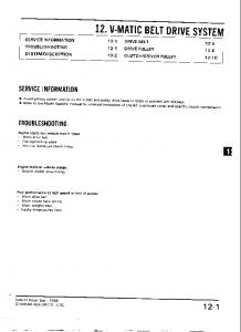 Honda Common Service Manual - Honda XL