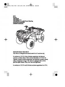 Honda TRX 420 (pdf)