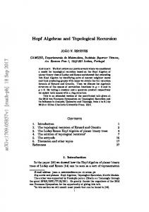 Hopf Algebras and Topological Recursion