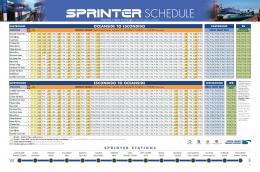 Horario del SPRINTER