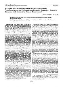 Hormonal Regulation of Chimeric Genes