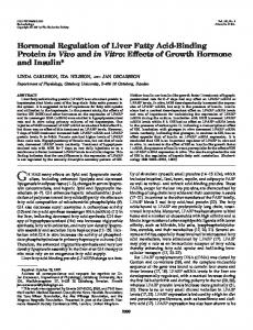 Hormonal Regulation of Liver Fatty Acid-Binding