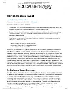 Horton Hears a Tweet