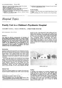 Hospital Topics - NCBI