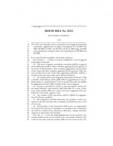 HOUSE BILL No. 2123 - Kansas.gov