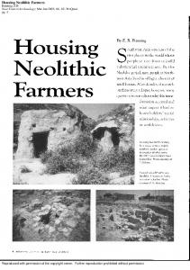 Housing Neolithic Farmers