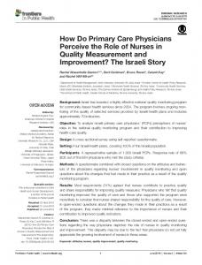 How Do Primary Care Physicians Perceive the ... - Semantic Scholar