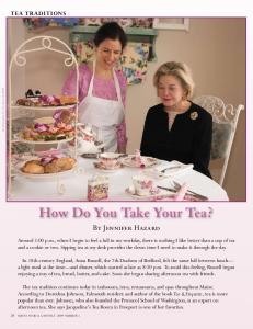 How Do You Take Your Tea? - Jacqueline's Tea Room