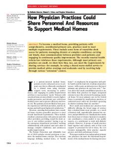How Physician Practices Could Share Personnel And Resources To ...