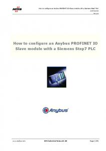 How to configure an Anybus PROFINET IO Slave module with a ...