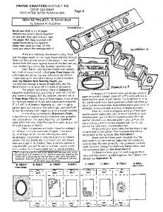 How To Make A Tunnel Book