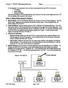 How to Solve Subnetting Problems - Cccd