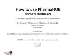 How to use PharmaHUB