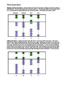 How to use your abacus