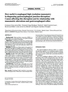 How useful is esophageal high resolution ... - Semantic Scholar