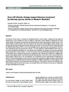 How will climate change impact biomass increment by ...