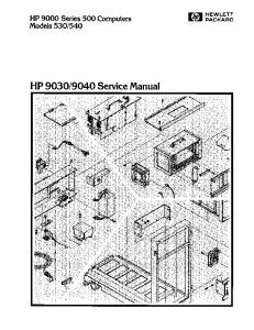 HP 9030/9040 Service Manual