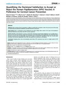 (HPV) Vaccine - CiteSeerX