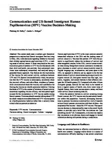 (HPV) Vaccine Decision-Making