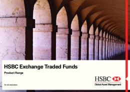 HSBC ETFs Range - HSBC Exchange Traded Funds