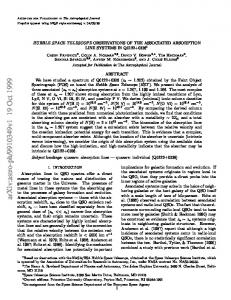 Hubble Space Telescope Observations of the Associated Absorption