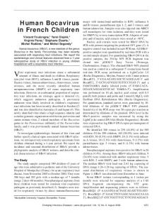 Human Bocavirus in French Children - Centers for Disease Control ...