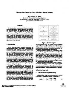 Human ear detection from side face range images - Pattern ... - VISLab