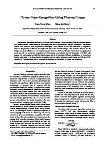 Human Face Recognition Using Thermal Image - JMBE-Journal of ...