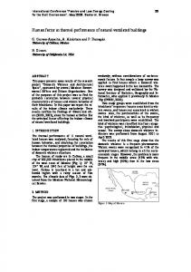 Human factor in thermal performance of natural ventilated buildings