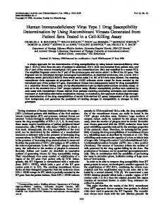 Human Immunodeficiency Virus Type 1 Drug Susceptibility ...