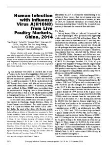 Human Infection with Influenza Virus A(H10N8) from ... - CDC stacks