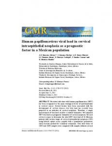 Human papillomavirus viral load in cervical