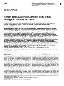 Human placenta-derived adherent cells induce ... - Semantic Scholar