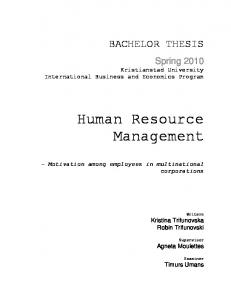 Human Resource Management