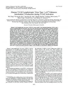 Human T-Cell Lymphotropic Virus Type 1 p12I ... - Journal of Virology