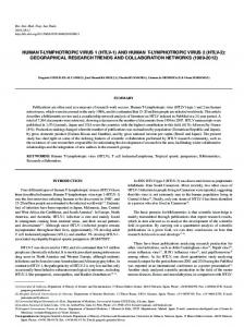 HUMAN T-LYMPHOTROPIC VIRUS 1 (HTLV-1) AND HUMAN T ...