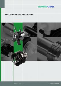 HVAC Blower and Fan Systems