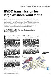 HVDC transmission for large offshore wind farms - IET Digital Library