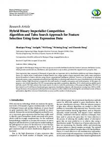 Hybrid Binary Imperialist Competition Algorithm and Tabu Search ...