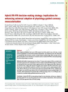 Hybrid iFR-FFR decision-making strategy