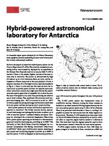 Hybrid-powered astronomical laboratory for