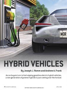 Hybrid Vehicles Gain Traction