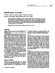 Hydatid disease of the spine - Nature